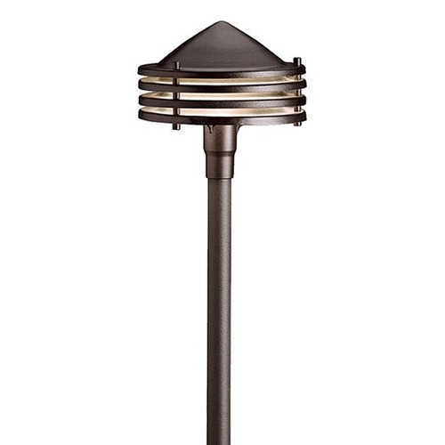 Galaxy 12V Path Light in Textured Architectual Bronze by Kichler Lighting