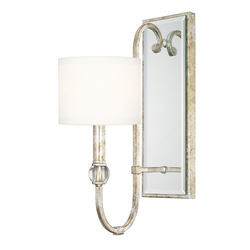 Charleston Wall Sconce in Silver & Gold Leaf by Capital Lighting