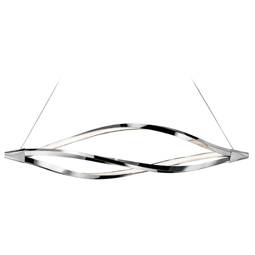 Meridian 43-Inch Chrome LED Linear Light by Elan Lighting