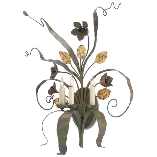 Currey and Company Lighting Currey and Company Bunny Williams Verdigris Sconce 5000-0067