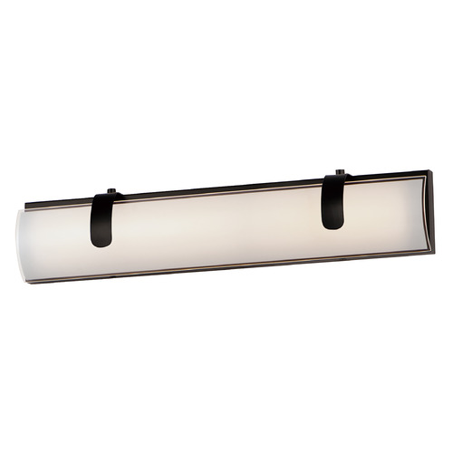 Clutch 22-Inch LED Vanity Light in Matte Black by ET2 Lighting