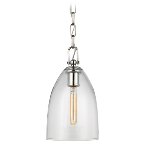 Visual Comfort Signature Collection Chapman & Myers Andros Pendant in Polished Nickel by Visual Comfort Signature CHC5425PNCG