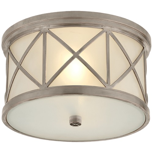 Visual Comfort Signature Collection Suzanne Kasler Montpelier Flush Mount in Nickel by Visual Comfort Signature SK4010ANFG