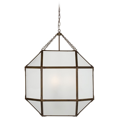Suzanne Kasler Morris Grande Lantern in Aged Iron by Visual Comfort Signature