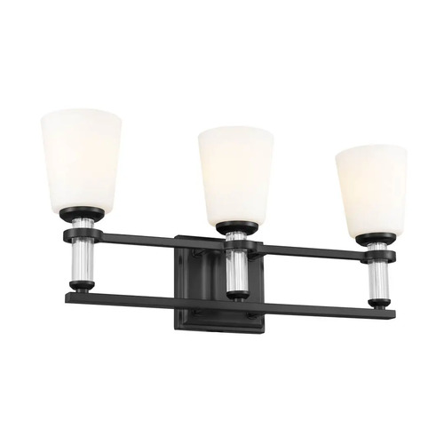 Rosalind 3-Light Vanity Light in Black by Kichler Lighting