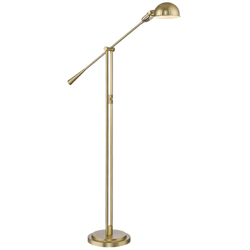 Z-Lite Grammercy Park Heritage Brass Swing Arm Lamp with Bowl / Dome Shade