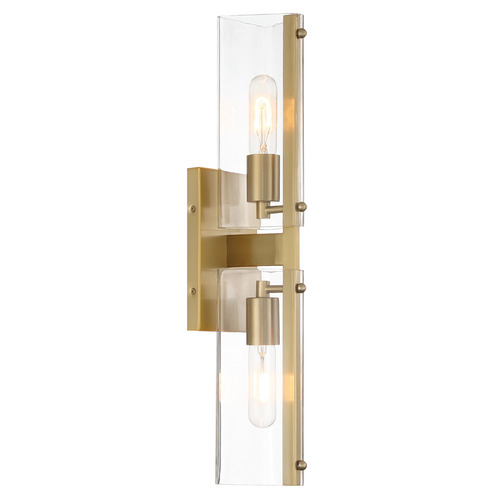 Designers Fountain Latitude Brushed Gold Vertical Bathroom Light
