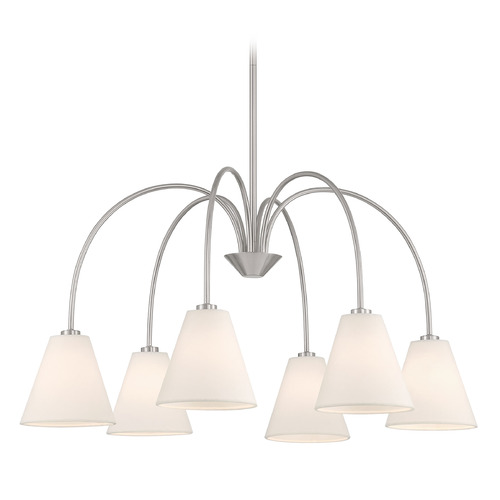 Meridian Brushed Nickel Chandelier
