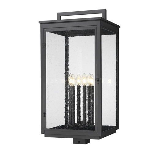 Z-Lite Hartwell Sand Black Post Light