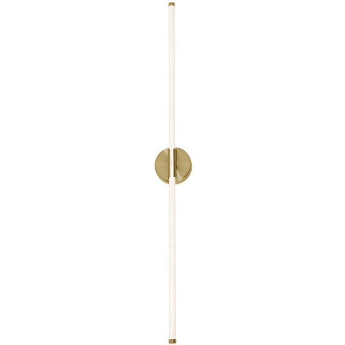 Afx Lighting Rusnak Satin Brass LED Vertical Bathroom Light