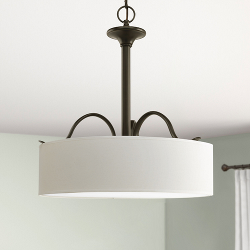 Progress Lighting Inspire Drum Pendant in Antique Bronze by Progress Lighting P3931-20