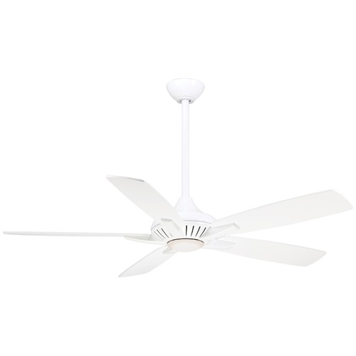 Dyno 52-Inch LED Fan in White by Minka Aire