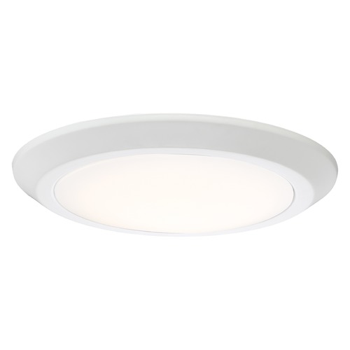 Quoizel Lighting Verge 12-Inch LED Flush Mount in White by Quoizel Lighting VRG1612W