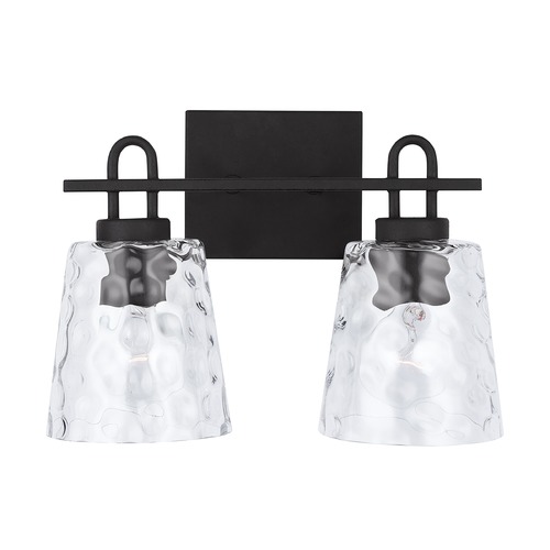 Fenton 15-Inch Vanity Light in Black Iron by Capital Lighting