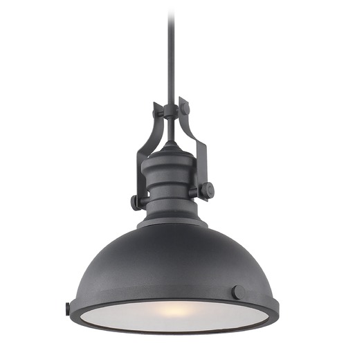 Cresswell Series Matte Black Pendant by Matteo Lighting
