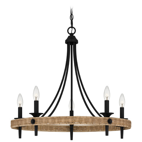 Quoizel Lighting Catania Matte Black Chandelier