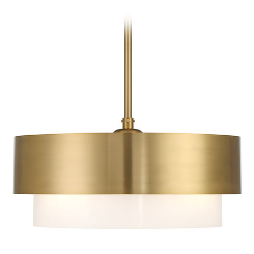 Savoy House Lighting Diana Warm Brass LED Ceiling Fan with Light