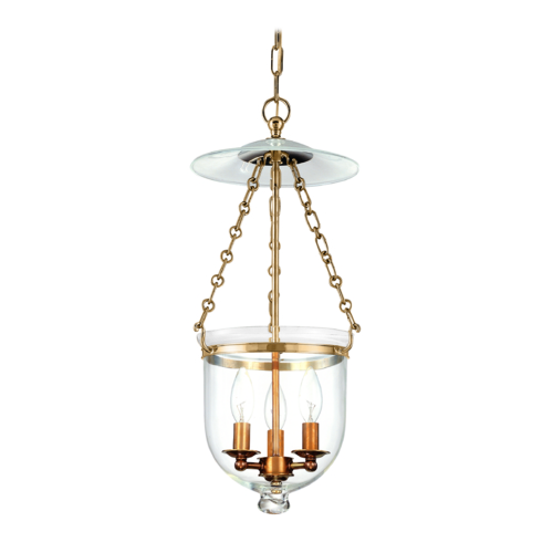 Hampton Pendant in Aged Brass by Hudson Valley Lighting