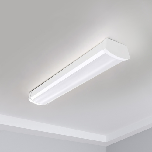 48-Inch Linear White LED Ceiling Wrap Light 3000K by Nuvo Lighting