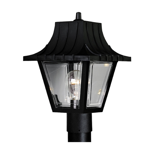 Progress Lighting Mansard Post Light in Textured Black by Progress Lighting P5414-31