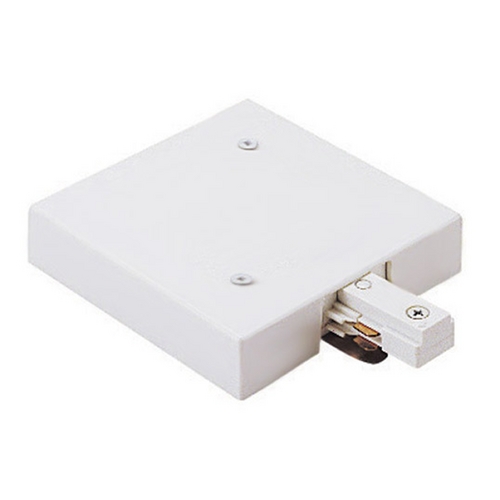 WAC Lighting White J Track 2-Circuit Drop Ceiling Live End Feed