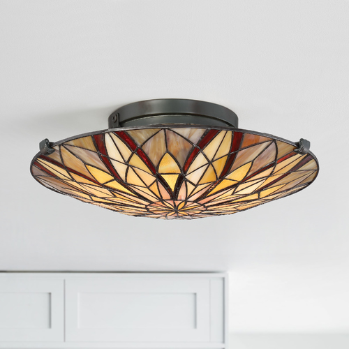 Victory Valiant Bronze Semi-Flush by Quoizel Lighting