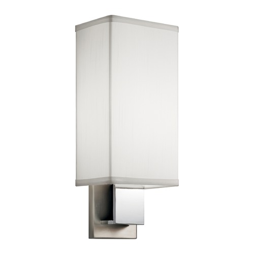 Kichler Lighting Brushed Nickel & Chrome LED Sconce by Kichler Lighting 10438NCHLED