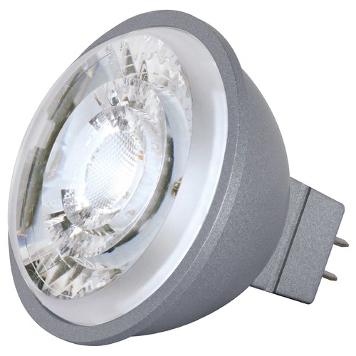 Satco Lighting 8W LED MR16 2700K 490 Lumens 15-Degree GU5.3 Base 12V AC/DC Dimmable by Satco Lighting S8635