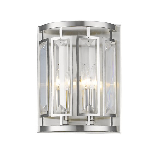 Z-Lite Mersesse Brushed Nickel Sconce by Z-Lite 6007-2S-BN