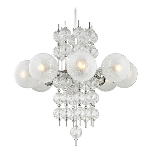 Calypso Polished Nickel Chandelier by Hudson Valley Lighting