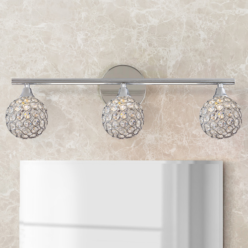 Quoizel Lighting Shimmer Polished Chrome 3-Light Bathroom Light by Quoizel Lighting PCSR8603C