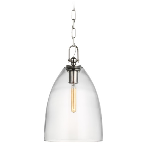 Visual Comfort Signature Collection Chapman & Myers Andros Pendant in Polished Nickel by Visual Comfort Signature CHC5426PNCG