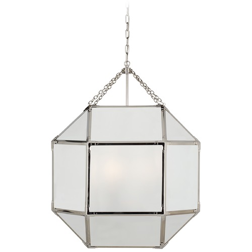 Suzanne Kasler Morris Grande Lantern in Nickel by Visual Comfort Signature