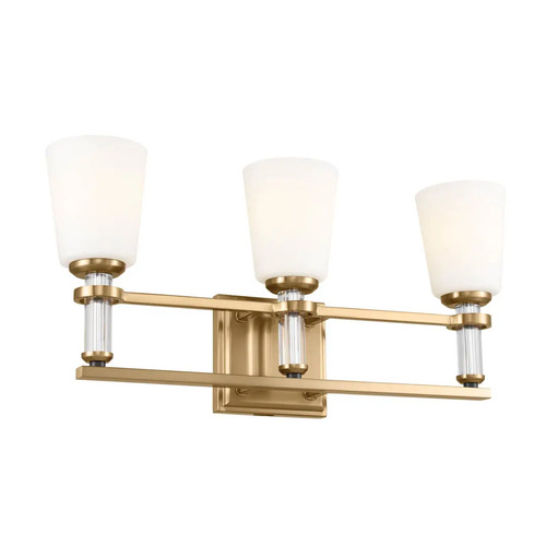 Rosalind 3-Light Vanity Light in Brass by Kichler Lighting
