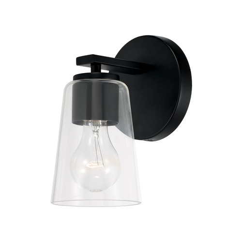 Portman Wall Sconce in Matte Black by HomePlace by Capital Lighting