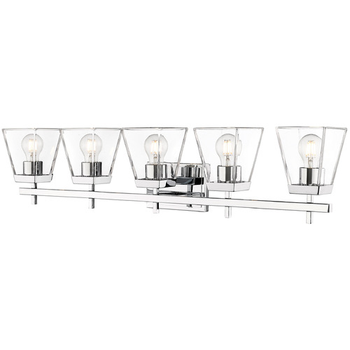 Z-Lite Lauren Chrome Bathroom Light by Z-Lite 819-5V-CH