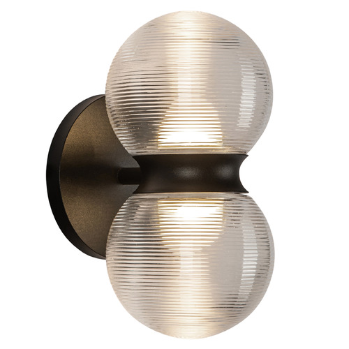 Kuzco Lighting Kuzco Lighting Peri Matte Black LED Outdoor Wall Light EW77209-BK/CR