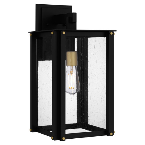 Quoizel Lighting Robbins Matte Black Outdoor Wall Light