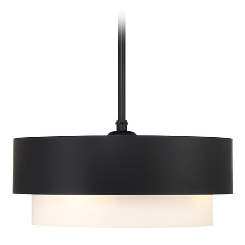 Savoy House Lighting Diana Matte Black LED Ceiling Fan with Light