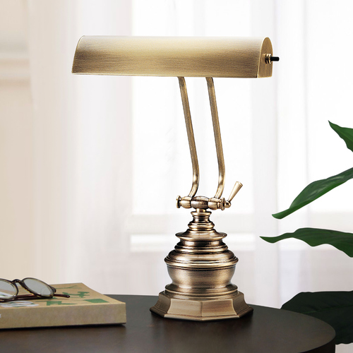 Piano Lamp in Antique Brass by House of Troy Lighting