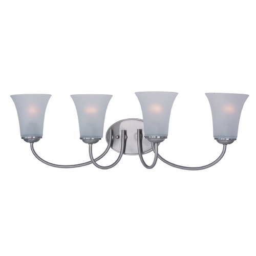 Logan Satin Nickel Bathroom Light by Maxim Lighting
