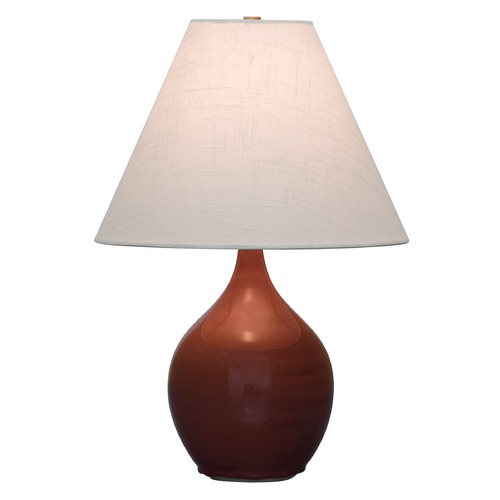 House of Troy Lighting House of Troy Scatchard Copper Red Table Lamp with Conical Shade GS200-CR