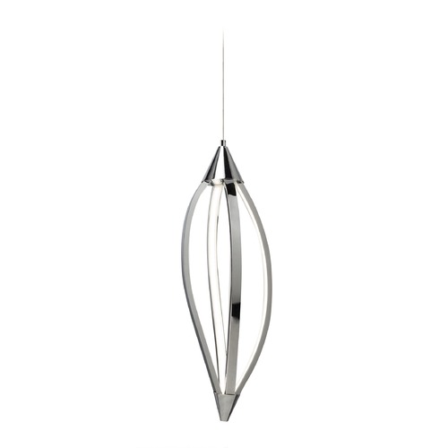 Elan Lighting Meridian 8-Inch Wide Chrome LED Multi-Light Pendant by Elan Lighting 83387