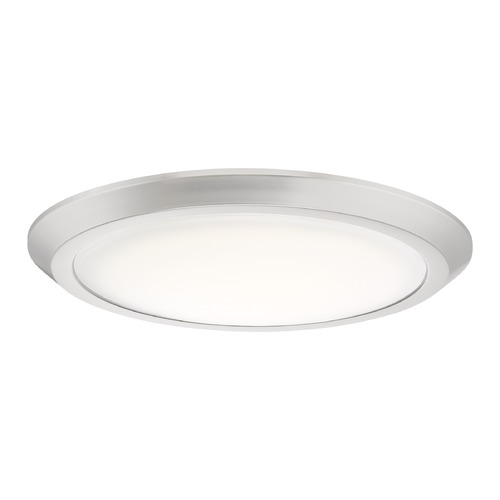 Quoizel Lighting Verge 16-Inch LED Flush Mount in Brushed Nickel by Quoizel Lighting VRG1616BN