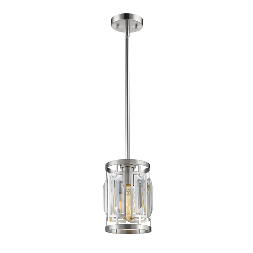 Z-Lite Mersesse Brushed Nickel Mini Pendant by Z-Lite 6007MP-BN