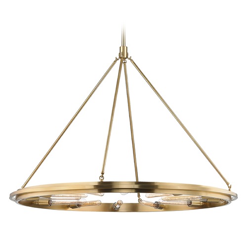 Chambers Aged Brass Pendant by Hudson Valley Lighting