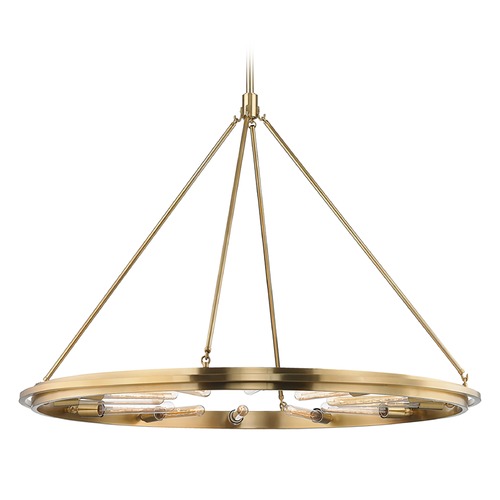 Hudson Valley Lighting Chambers Aged Brass Pendant by Hudson Valley Lighting 2745-AGB