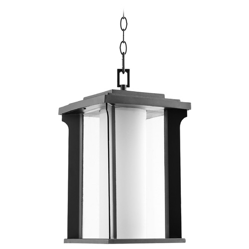 Quorum Lighting Garrett Noir Outdoor Hanging Light by Quorum Lighting 7412-10-69