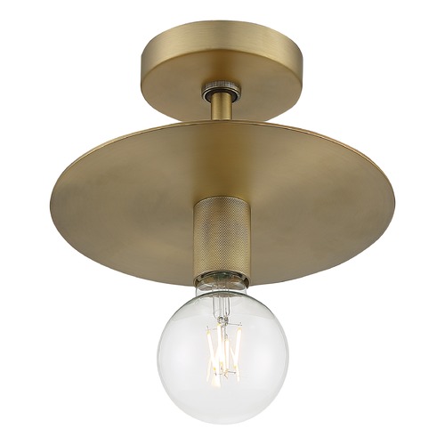 Satco Lighting Bizet Vintage Brass Semi-Flush Mount by Satco Lighting 60/7244