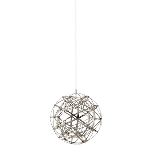 Matteo Lighting Manhattan 16-Inch LED Orb Chandelier in Chrome by Matteo Lighting C48616CH